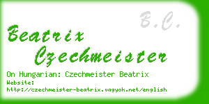 beatrix czechmeister business card